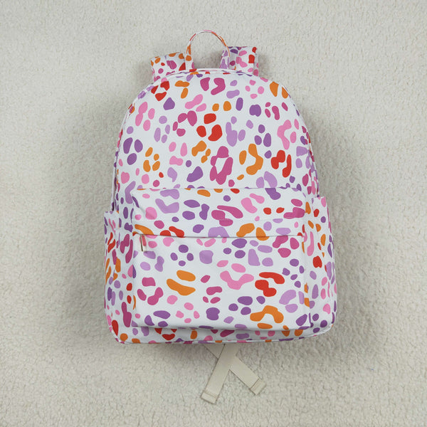 BA0307 RTS Kids Backpack School Backpack Leopard Travel Backpack 13.5*17*5 inches