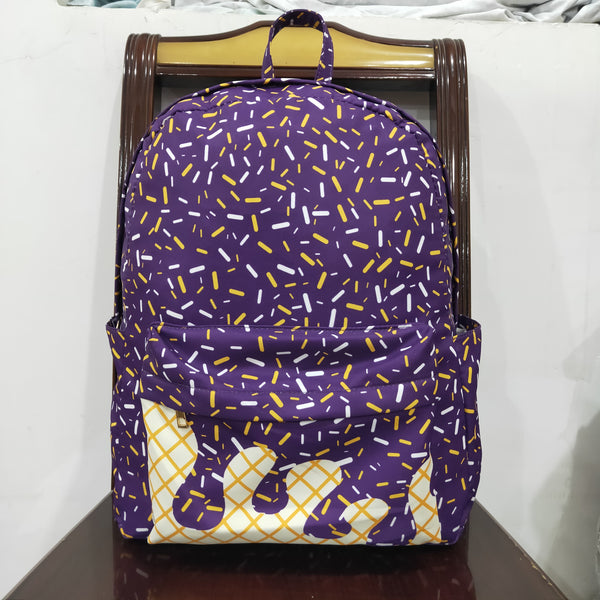 BA0327 RTS toddler backpack ice cream purple baby gift school bag