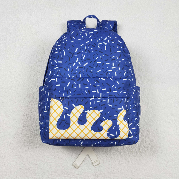 BA0340 RTS toddler backpack blue ice cream baby gift school bag