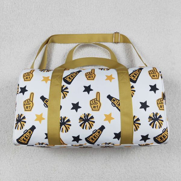 BA0370 RTS Tote bag yelllow go team print baby bag handbag duffels bag