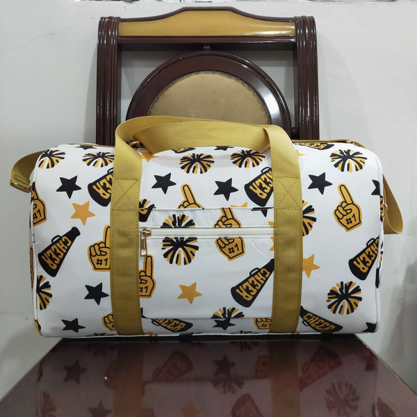 BA0370 RTS Tote bag yelllow go team print baby bag handbag duffels bag