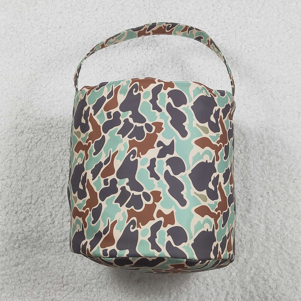 BA0387 Baby toddler infant baby bunny bag easter bag basket camo easter basket