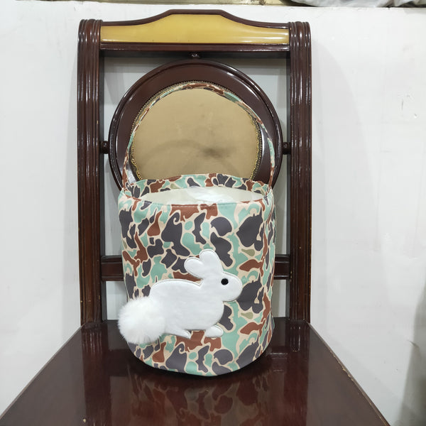 BA0387 Baby toddler infant baby bunny bag easter bag basket camo easter basket