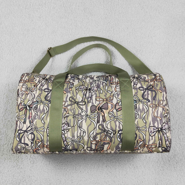RTS BA0392 kids travel bag bow print duffle bag