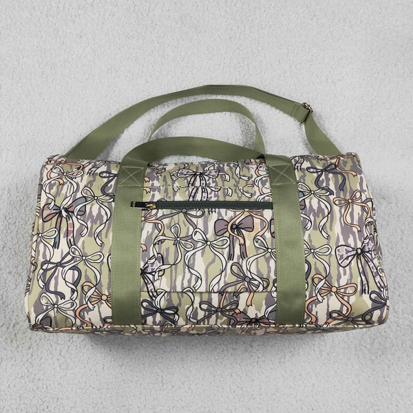 RTS BA0392 kids travel bag bow print duffle bag