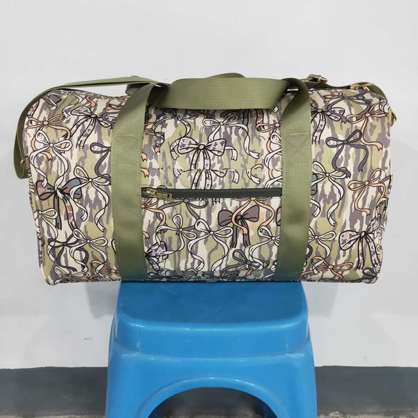 RTS BA0392 kids travel bag bow print duffle bag