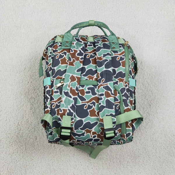 RTS BA0404 green camouflage duck print diaper backpack diaper bag