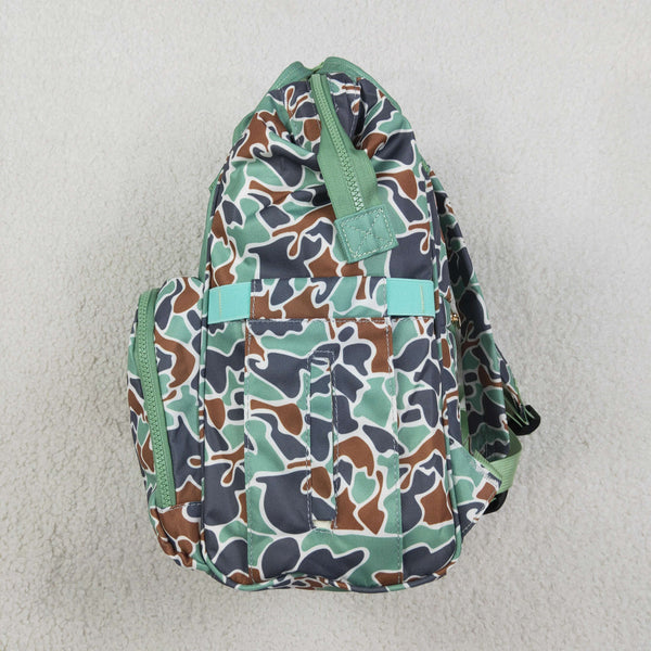 RTS BA0404 green camouflage duck print diaper backpack diaper bag