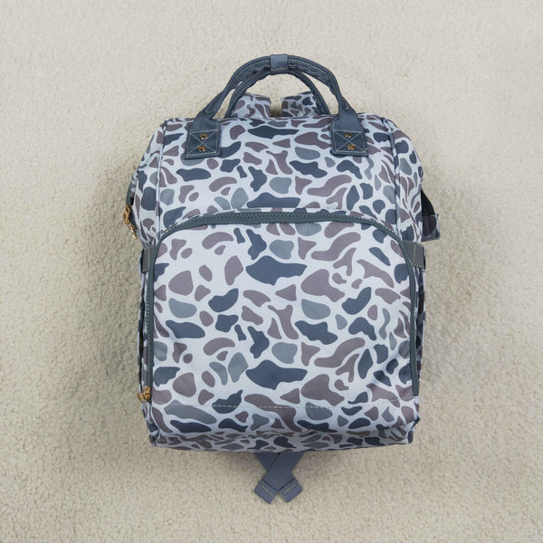 RTS BA0406 grey camouflage print diaper backpack Diaper bag Mummy Bag