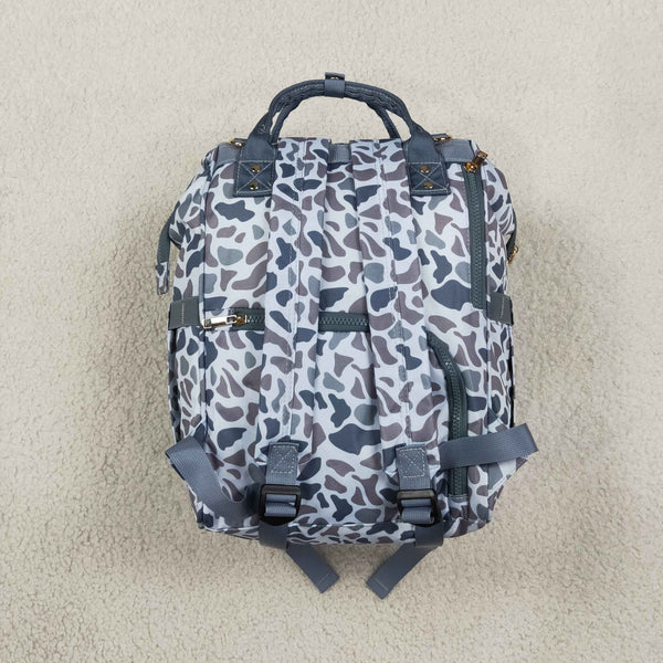 RTS BA0406 grey camouflage print diaper backpack Diaper bag Mummy Bag