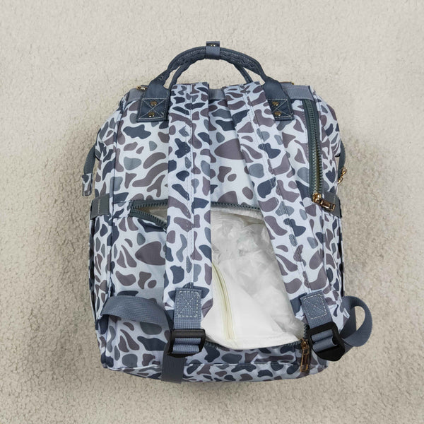 RTS BA0406 grey camouflage print diaper backpack Diaper bag Mummy Bag