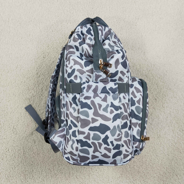 RTS BA0406 grey camouflage print diaper backpack Diaper bag Mummy Bag