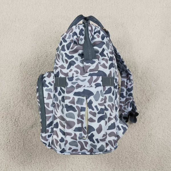 RTS BA0406 grey camouflage print diaper backpack Diaper bag Mummy Bag