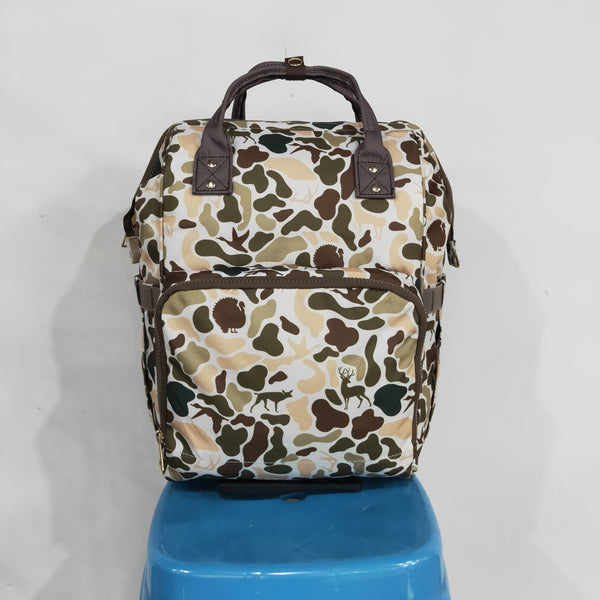 RTS BA0407 khaki camouflage  diaper backpack diaper bag
