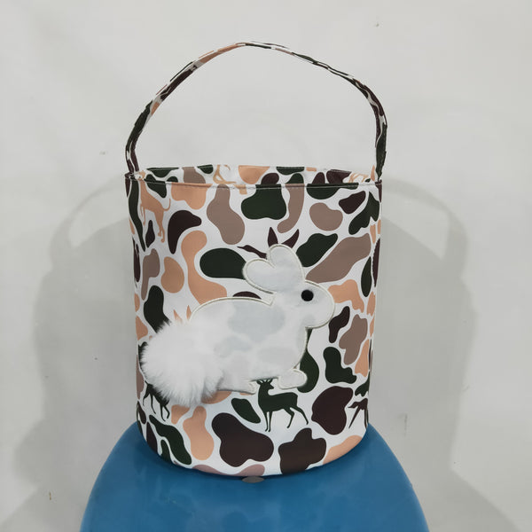 RTS BA0466 kids bag camouflage Easter bunny applique bucket bag