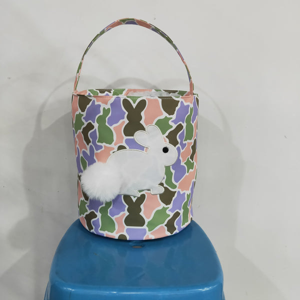 RTS BA0467 bag camouflage Easter bunny applique bucket bag