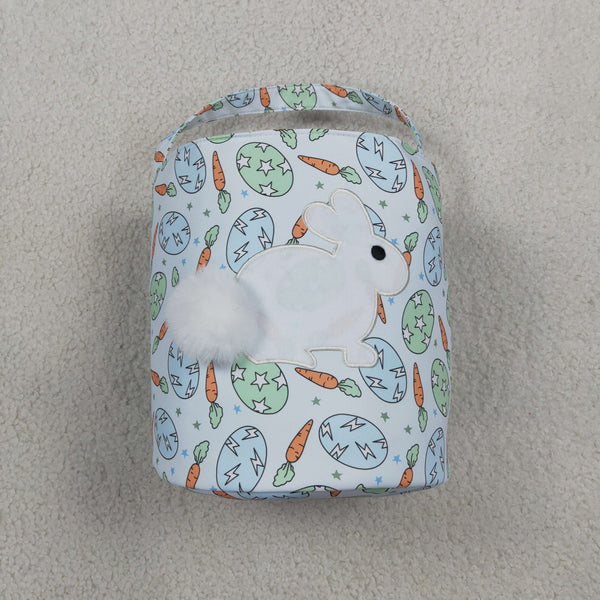 RTS BA0468 bag camouflage bunny applique bucket Easter  bag