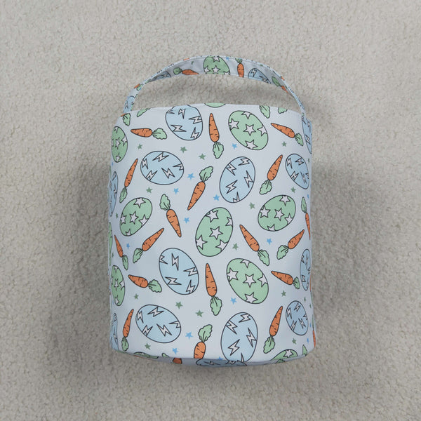 RTS BA0468 bag camouflage bunny applique bucket Easter  bag