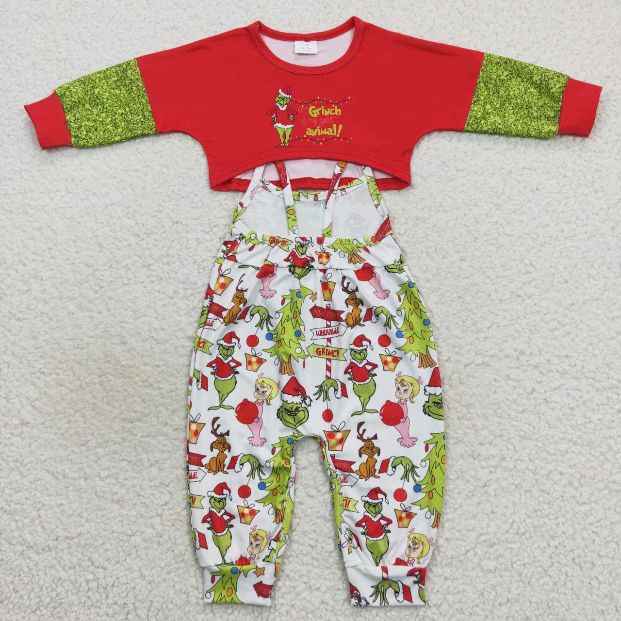 GLP0687 toddler girl clothes 2pcs girl christmas outfit girl winter outfit