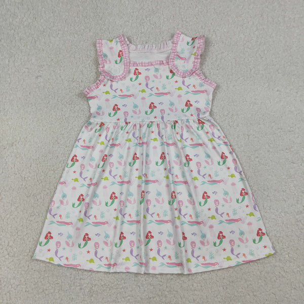 GSD2142 RTS toddler clothes mermaid girl summer dress