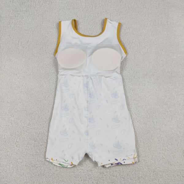 GSD2951 RTS toddler clothes mardi gras  girl yoga summer dress