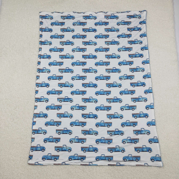 BL0062 RTS baby blanket blue cars baby minky blanket