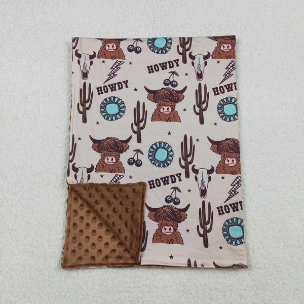 BL0153 RTS baby blanket howdy blanket minky blanket