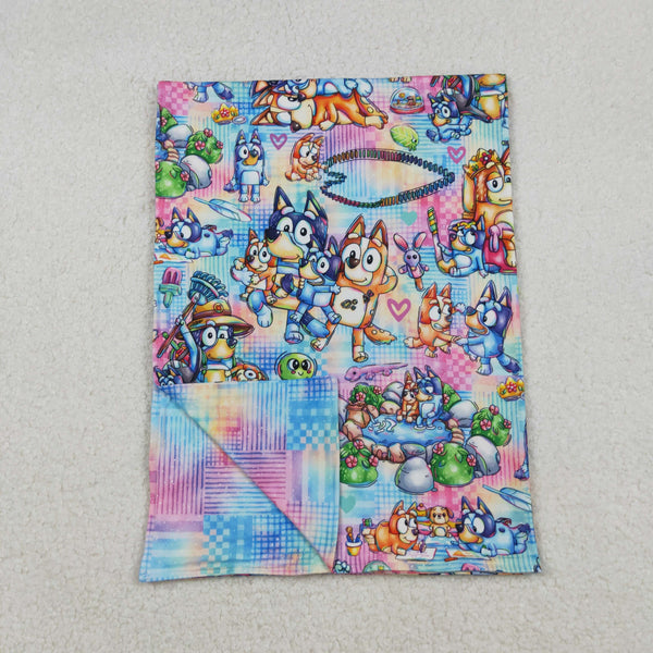 BL0192 RTS baby blanket  cartoon dog baby minky blanket