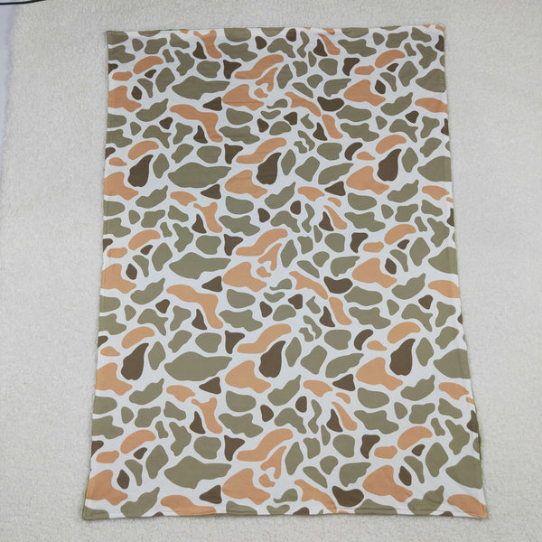BL0223 RTS baby blanket camo print baby girl christmas blanket