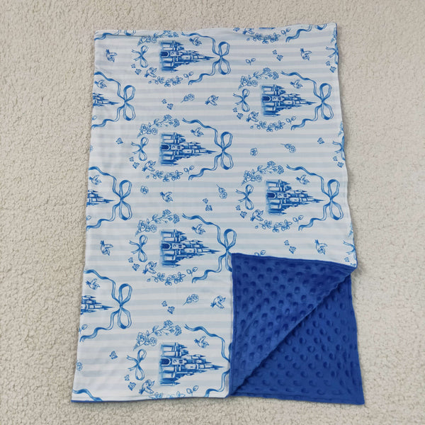RTS BL0247 baby castle blanket baby blanket minky blanket