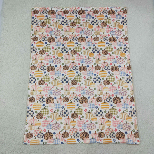 RTS BL0252 baby castle blanket baby blanket minky blanket pumpkin halloween blanket