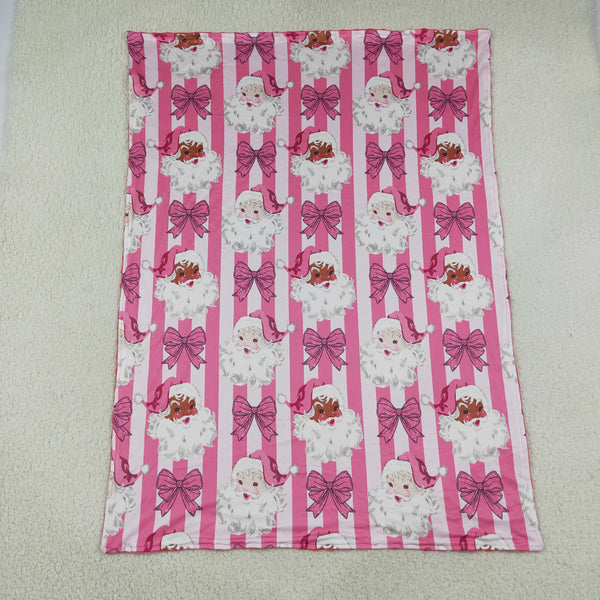 RTS BL0255 baby blanket baby blanket minky blanket santa claus christmas blanket