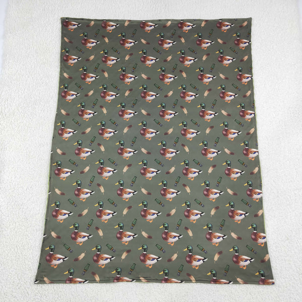 RTS BL0287 baby blanket baby mallard print blanket baby boy blanket