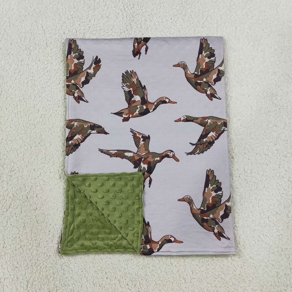 RTS BL0288 baby mallard print blanket baby boy blanket