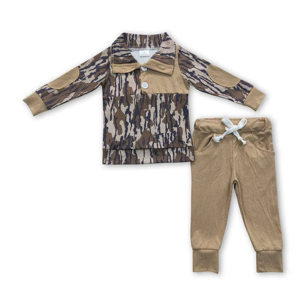 BLP0239 RTS toddler boy clothes camo boy winter outfit