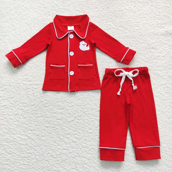 family matching christmas pajamas red pocket winter pajamas set