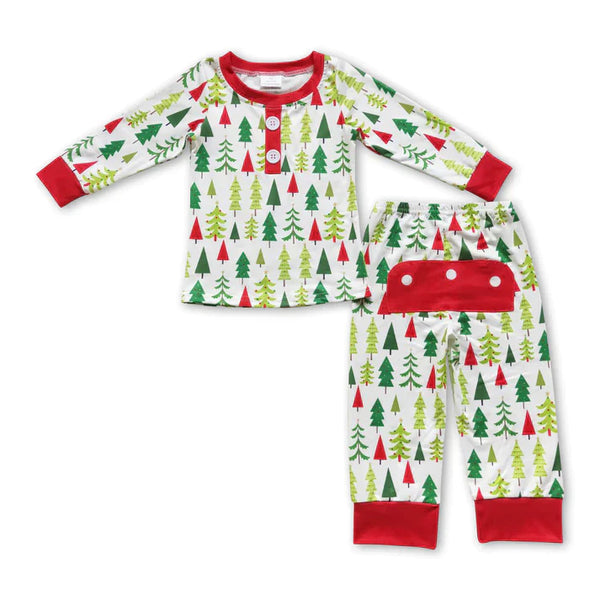 BLP0312 RTS baby boy clothes boy christmas pajamas set