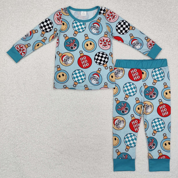 BLP0992 RTS toddler boy clothes crutch boy winter christmas pajamas set