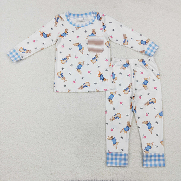 GLP2226 RTS kids clothing easter matching clothes rabbit pajamas set