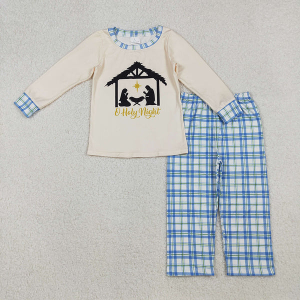 RTS kids matching clothing holly night print clothing boy winter clothing-2025.10.11