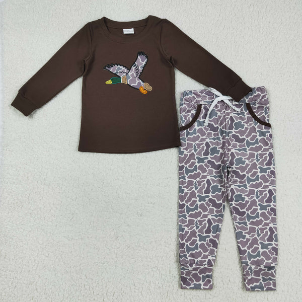 RTS kids matching clothing embroidered duck print clothing boy winter clothing-2025.7.26