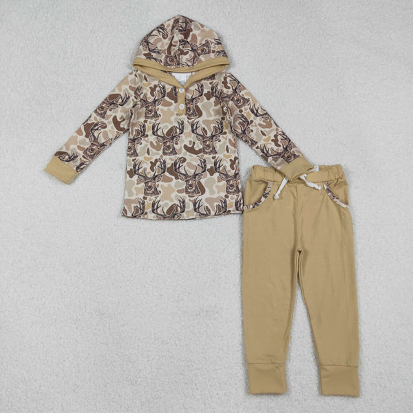 RTS Matching clothing kids deer camo print hooded long sleeve clothes-2026.10.27