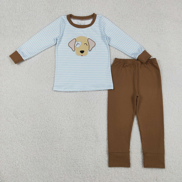 RTS kids matching clothing embroidery pubby print clothing boy Valentine clothing-2025.12.17