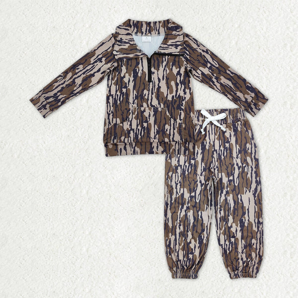 RTS kids matching clothing camo print clothing baby boy winter clothing-2025.10.14