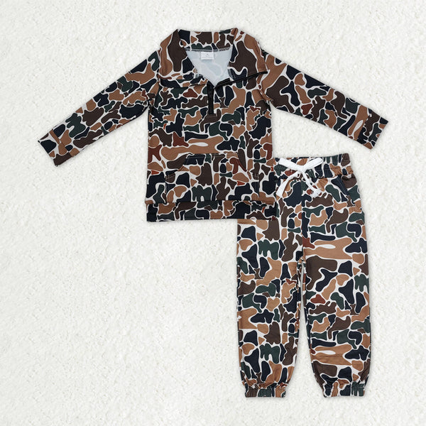 RTS kids matching clothing camo print clothing baby boy winter clothing-2025.10.14