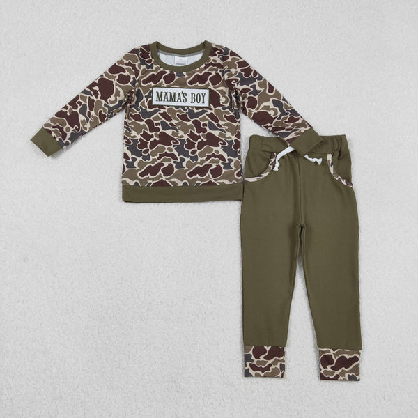 RTS kids matching clothing embroidery mama’s boy print clothing boy winter clothing-2025.12.6