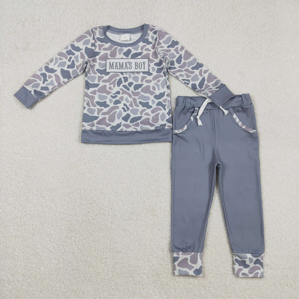 RTS kids matching clothing embroidery camo print clothing baby boy winter clothing-2025.11.19