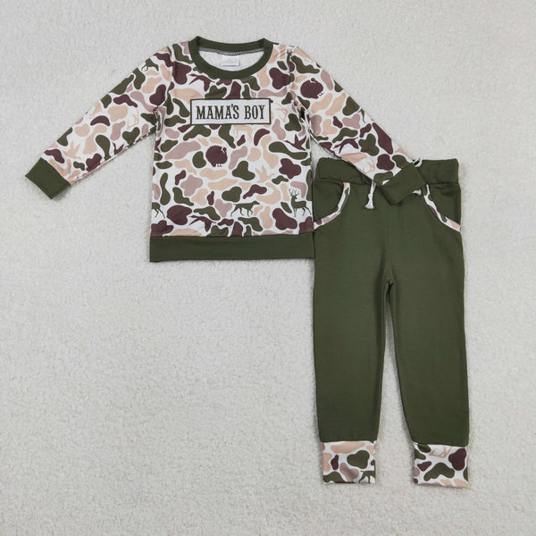 RTS kids matching clothing embroidery camo print clothing baby boy winter clothing-2025.11.19