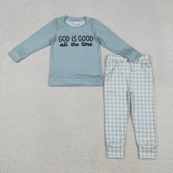 BLP1345 RTS  toddler boy clothes god is good boy  winter outfit