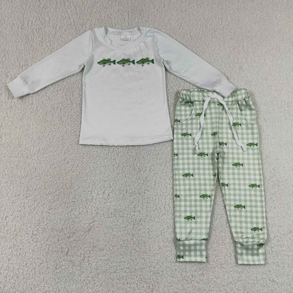 RTS BLP1425 toddler boy clothes fishing  boy winter outfit pants set